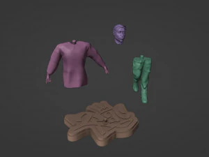 Tupac Spitting Statue 3D Print Model