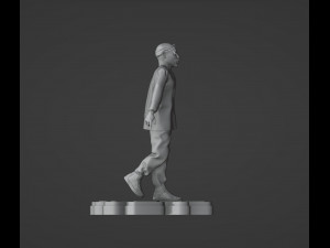 Tupac Spitting Statue Modelo de Impressão 3D