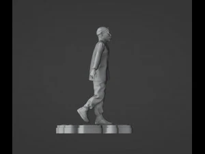 Tupac Spitting Statue 3D Print Model