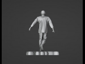 Tupac Spitting Statue Modelo de Impressão 3D