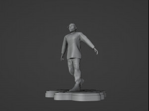 Tupac Spitting Statue Modelo de Impressão 3D