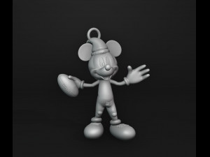 Football Mickey Christmas Ornament Modello di stampa 3D