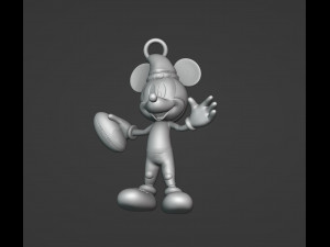 Football Mickey Christmas Ornament 3D Принт Модель