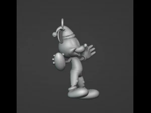Football Mickey Christmas Ornament 3D Print Model