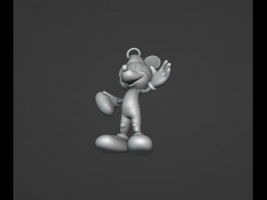 Football Mickey Christmas Ornament 3D Принт Модель