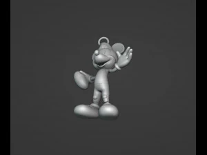 Football Mickey Christmas Ornament 3D Print Model