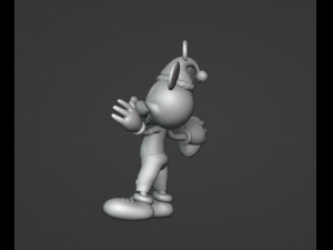 Football Mickey Christmas Ornament 3D Принт Модель