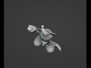 Football Mickey Christmas Ornament 3D Принт Модель
