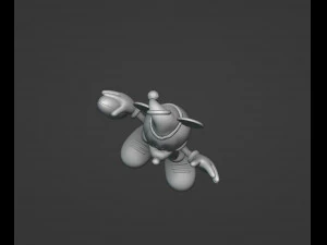 Football Mickey Christmas Ornament 3D Print Model