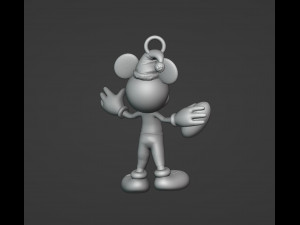 Football Mickey Christmas Ornament 3D Принт Модель