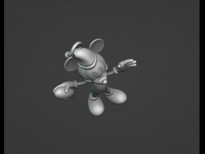 Football Mickey Christmas Ornament 3D Принт Модель