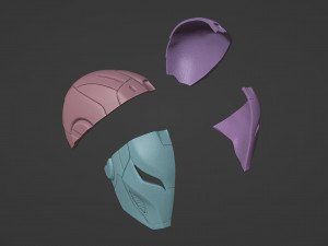 Iron Woman Helmet 3D 프린트 모델