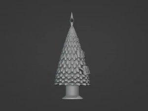 Happy New Year Tree 3D Print Model