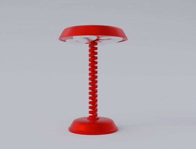 Futuristic Table Lamp 3D Model .c4d .max .obj .3ds .fbx .stl .blend 