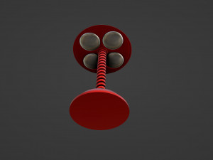 Futuristic Table Lamp 3D Model
