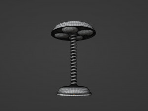 Futuristic Table Lamp 3D Model