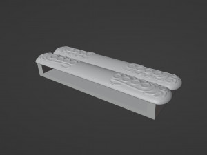 Santa Clause Belt Buckle 3Dプリントモデル