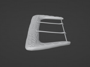 Santa Clause Belt Buckle 3Dプリントモデル