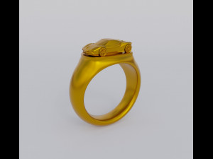 Racing Car Ring Modelo de impresión 3D