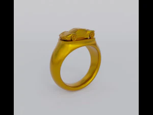 Cincin Mobil Balap Model Cetak 3D