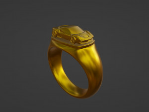Racing Car Ring Modello di stampa 3D