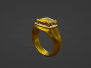 Racing Car Ring 3D Print Model