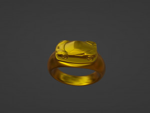 Racing Car Ring Modello di stampa 3D