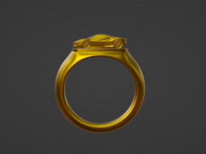 Racing Car Ring Modello di stampa 3D