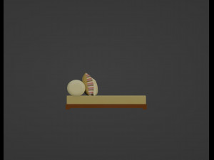 Large Sofa With Short Legs 3D 모델