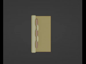 Large Sofa With Short Legs 3D Model