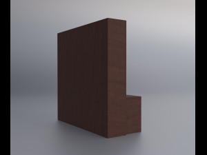 Wooden Credenza Sideboard Modelo 3D
