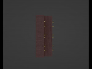 Wooden Credenza Sideboard Modelo 3D