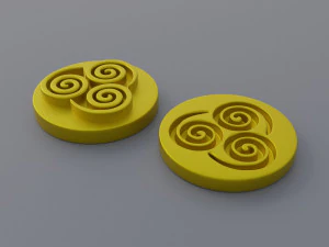 アバターのエレメントシンボル 3Dプリントモデル