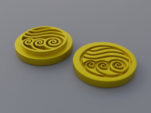 Avatar Elemental Symbols 3D Print Model