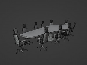 Luxury Conference Room Table 3Dプリントモデル