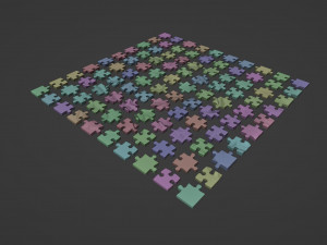 Dog Jigsaw Puzzle 100 Piece 3D Print Model