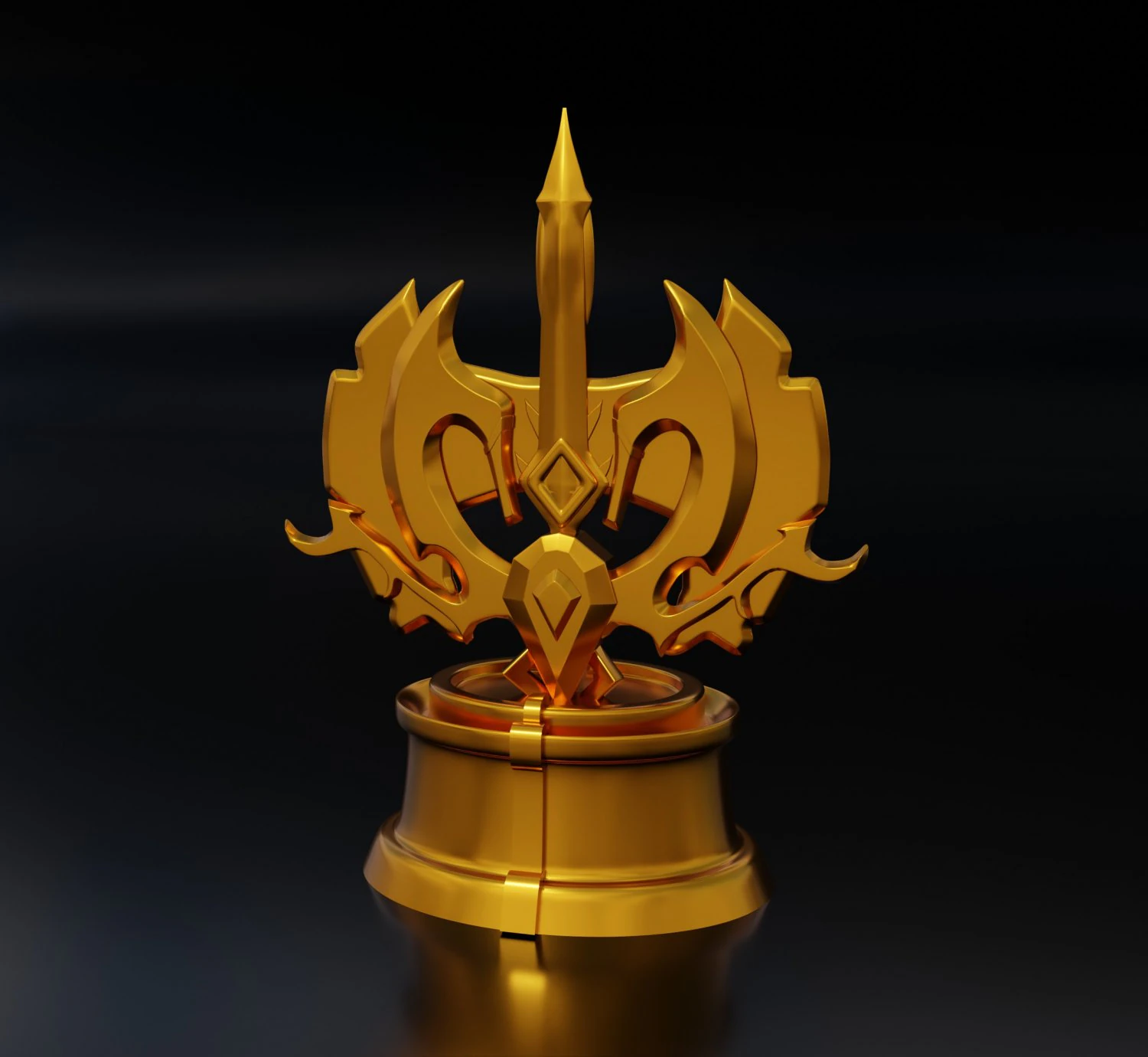 Dota 2 All Hero Challenge Trophy 3D Print Model .c4d .max .obj .3ds .fbx .stl .blend 