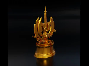 Dota 2 All Hero Challenge Trophy 3D Print Model