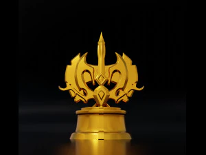 Dota 2 All Hero Challenge Trophy 3D Print Model