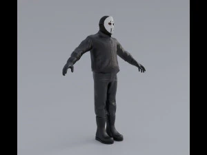 Kanye West Rigged 3D Model