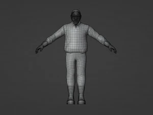 Kanye West Rigged 3D Model