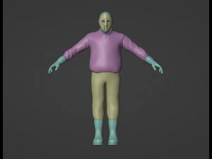 Kanye West Rigged 3D Model