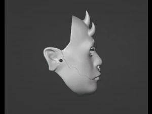 Evil Functional Mask 3D Print Model