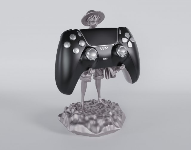 Straw Hat Luffy Controller Stand 3D प्रिंट मॉडल .c4d .max .obj .3ds .fbx .stl .blend 