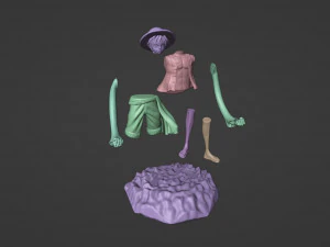 Straw Hat Luffy Controller Stand 3D Print Model
