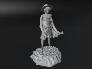 Straw Hat Luffy Controller Stand 3D Print Model
