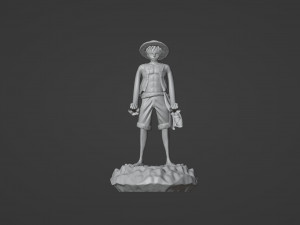 Straw Hat Luffy Controller Stand 3D प्रिंट मॉडल