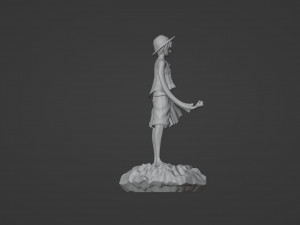 Straw Hat Luffy Controller Stand 3D प्रिंट मॉडल