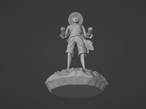 Straw Hat Luffy Controller Stand 3D प्रिंट मॉडल
