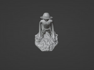 Straw Hat Luffy Controller Stand 3D प्रिंट मॉडल